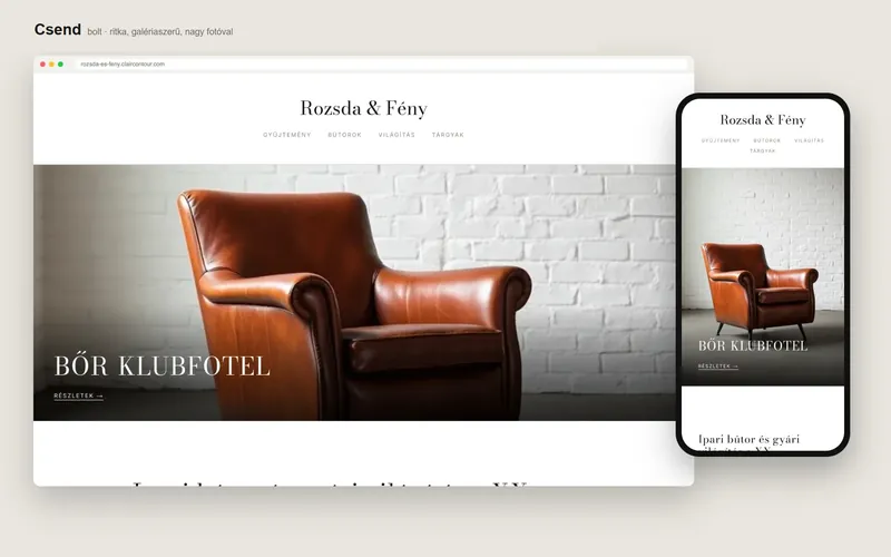 Silence: shop — rozsda-es-feny.claircontour.com