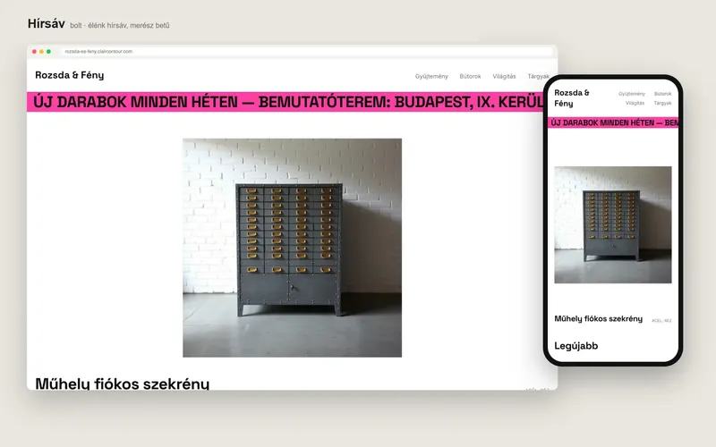 Ticker: shop — rozsda-es-feny.claircontour.com