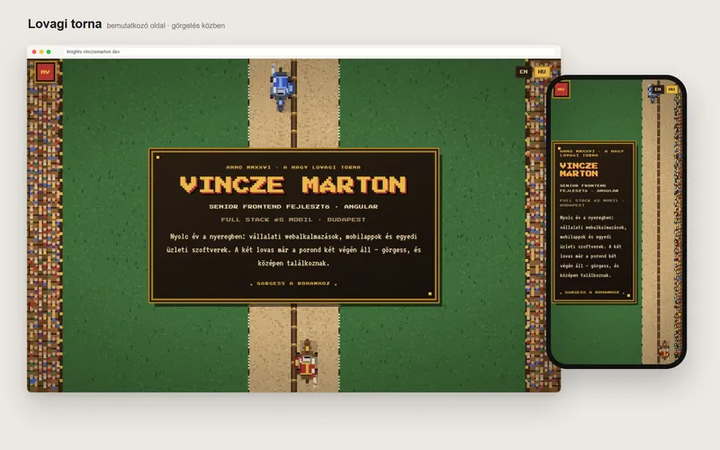 Joust: landing page — knights.vinczemarton.dev